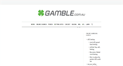 Desktop Screenshot of gamble.com.au