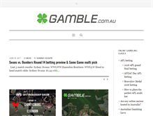 Tablet Screenshot of gamble.com.au